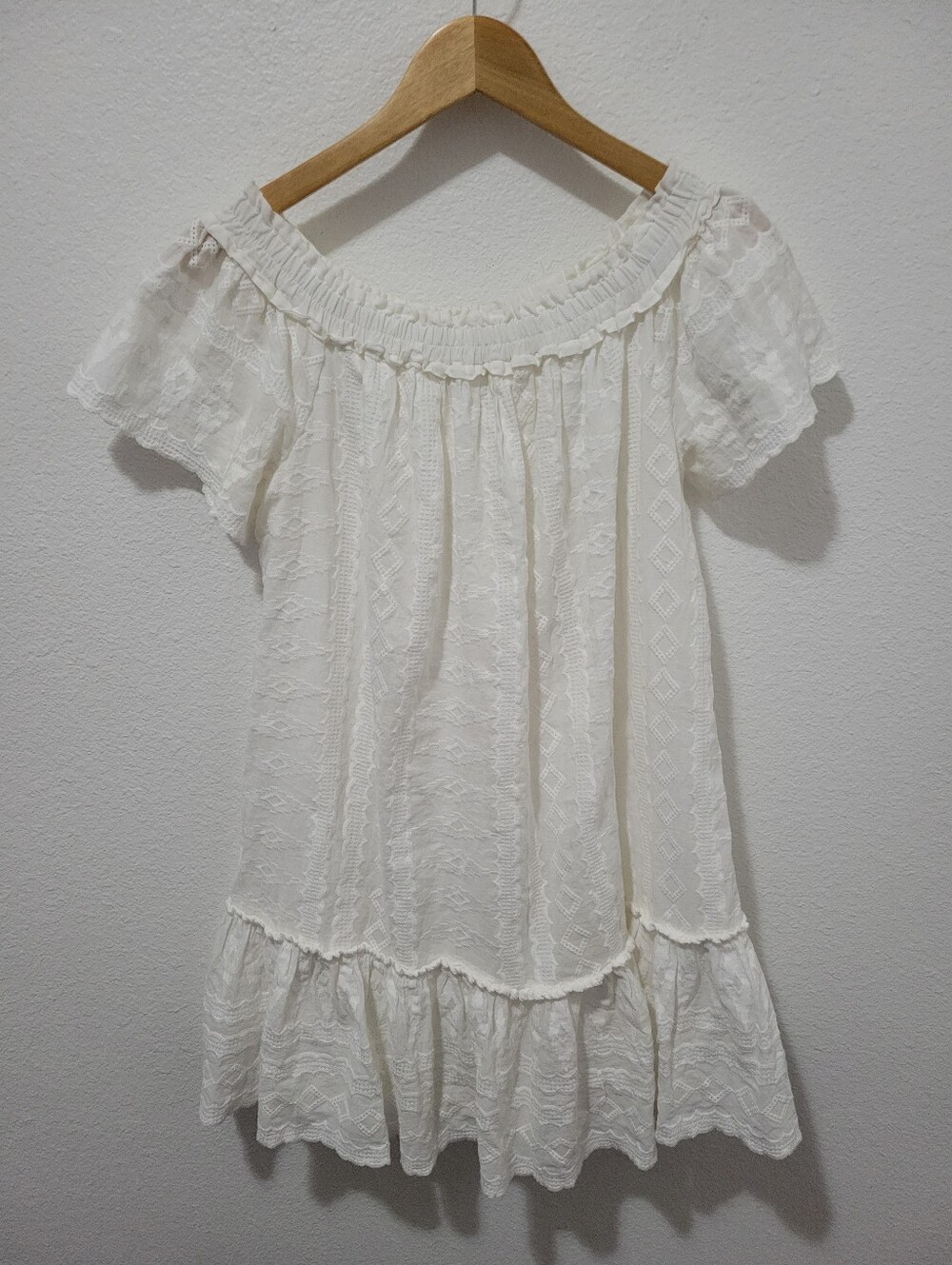 Rebecca Taylor Flowy Short Sleeve Cotton Shift Dress Size 4